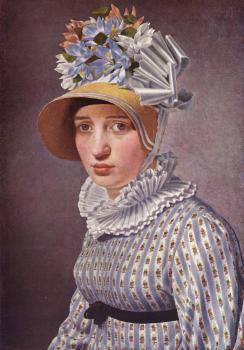 Christoffer Wilhelm Eckersberg : Portrait of Thorvaldsen's Italian mistress, Anna Maria Magnani